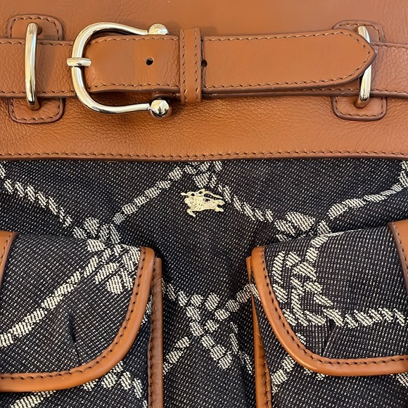 BURBERRY ⚓️ 🚢 Nautical Knot Denim Bag and Wallet - Picture 2 of 14